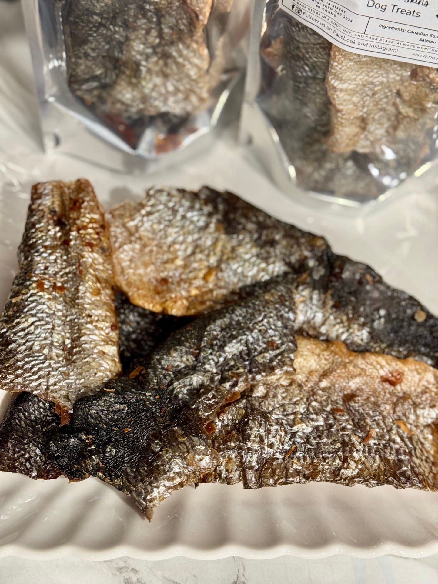 Crunchy Salmon Skins